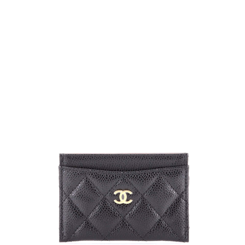 Chanel Classic Card Holder Quilted Caviar